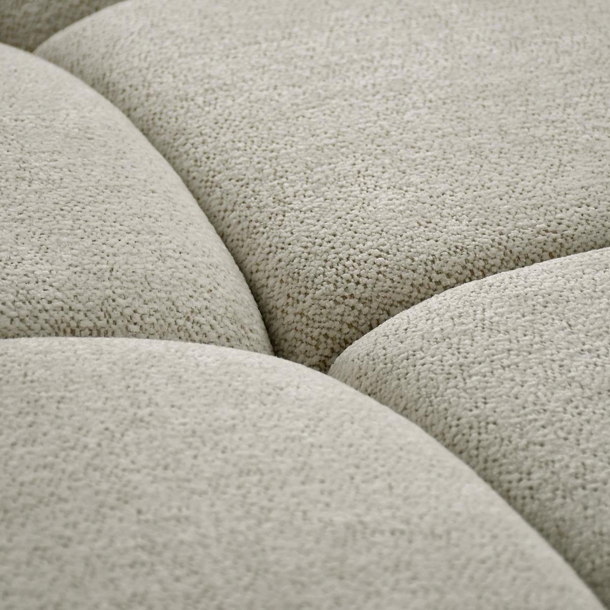 ECKSOFA Sorel Mini mit Automatisch verstellbarer Sitztiefe und Kopfstützen, rechts, Beige - Sandfarben, Textil (275/190cm) - Beautysofa
