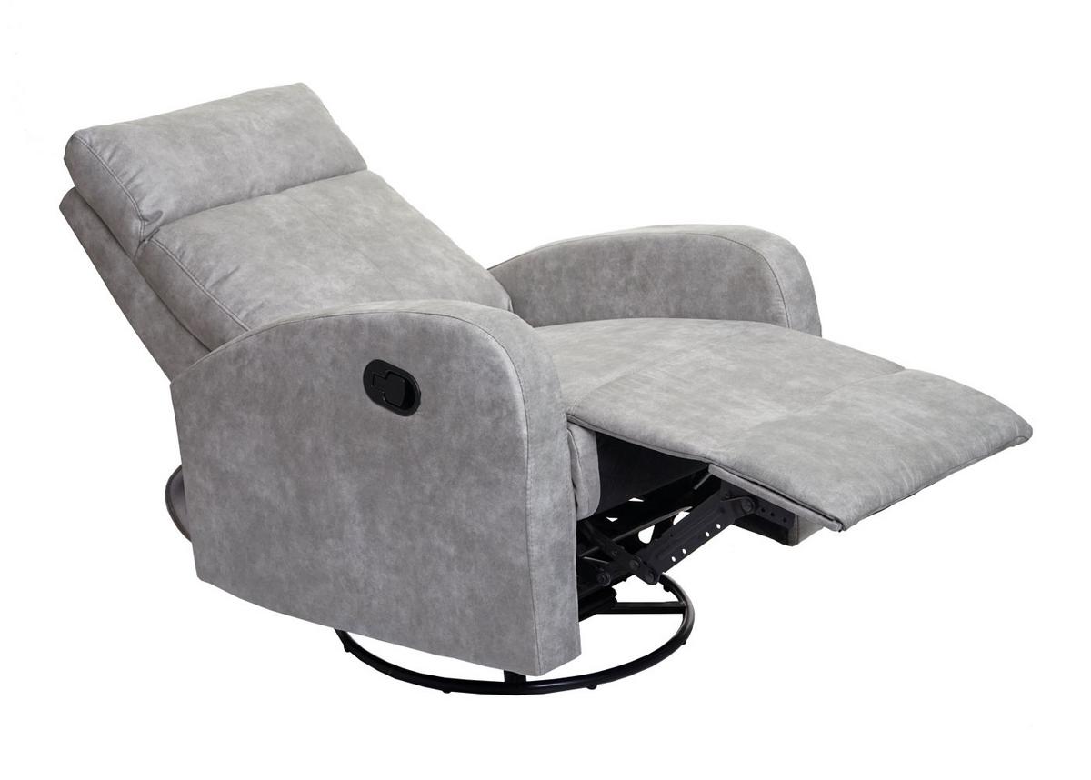 FERNSEHSESSEL PREMIUM Hellgrau - Hellgrau, Textil (75/100/96cm) - MCW