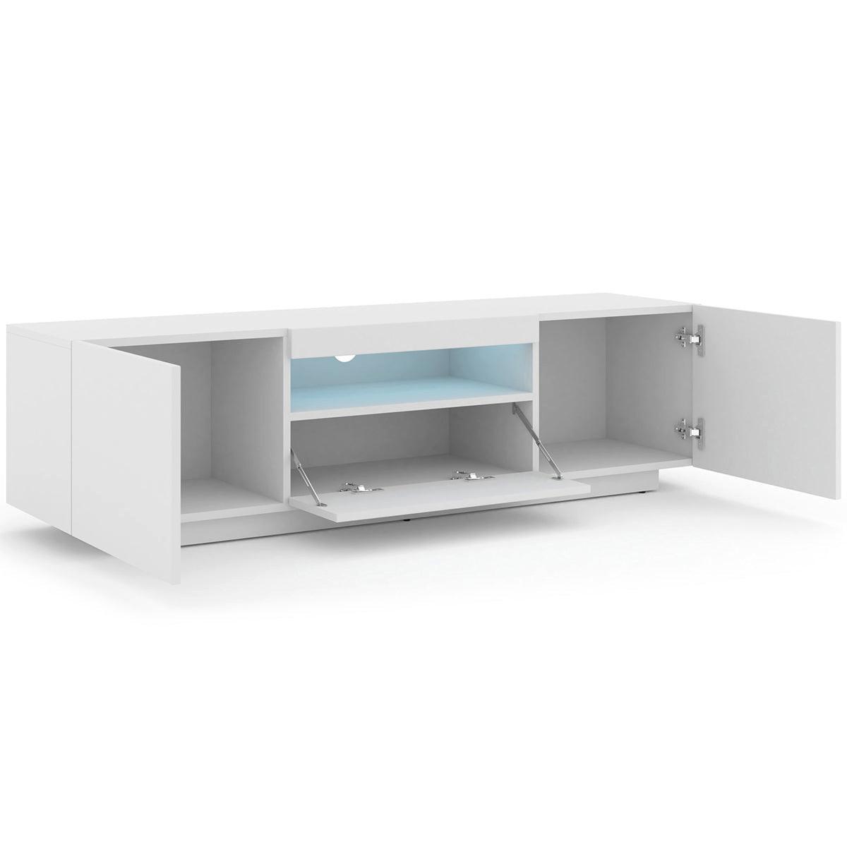 TV-MÖBEL Aurus Weiß - Weiß, Holzwerkstoff (150/36/37cm) - Petits-meubles