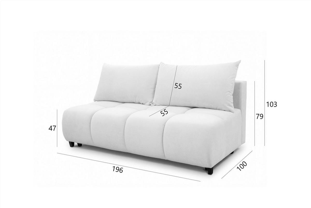 SCHLAFSOFA Xenio Mit Schlaffunktion - Grün, Holzwerkstoff/Textil (196/103/100cm) - Fun Möbel