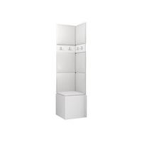 GARDEROBEN-SET Orion XXI - Weiß, Holzwerkstoff/Kunststoff (42/186/46cm) - MIRJAN24