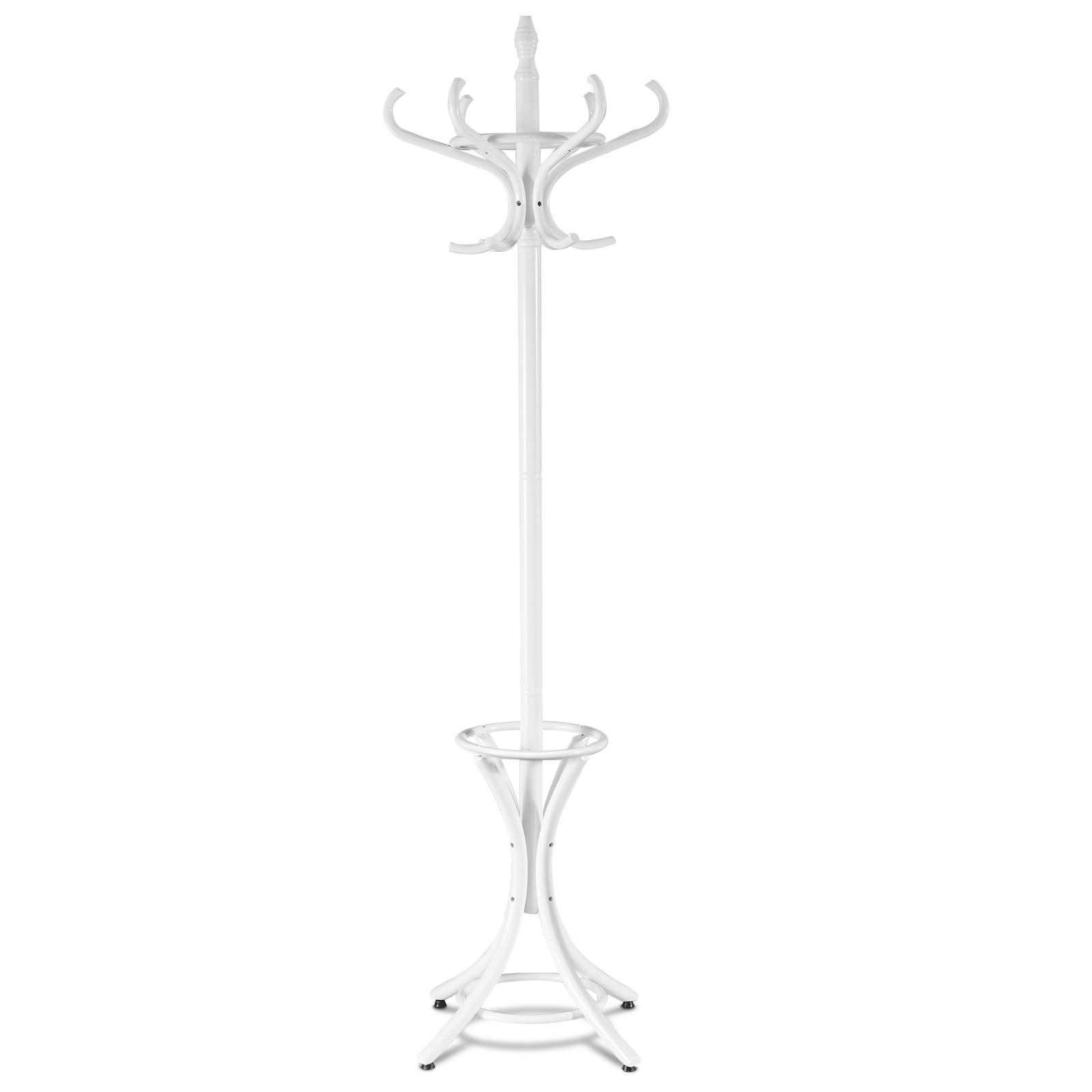 GARDEROBENSTÄNDER 184cm Weiß - Weiß, Holz (51/184/51cm) - COSTWAY