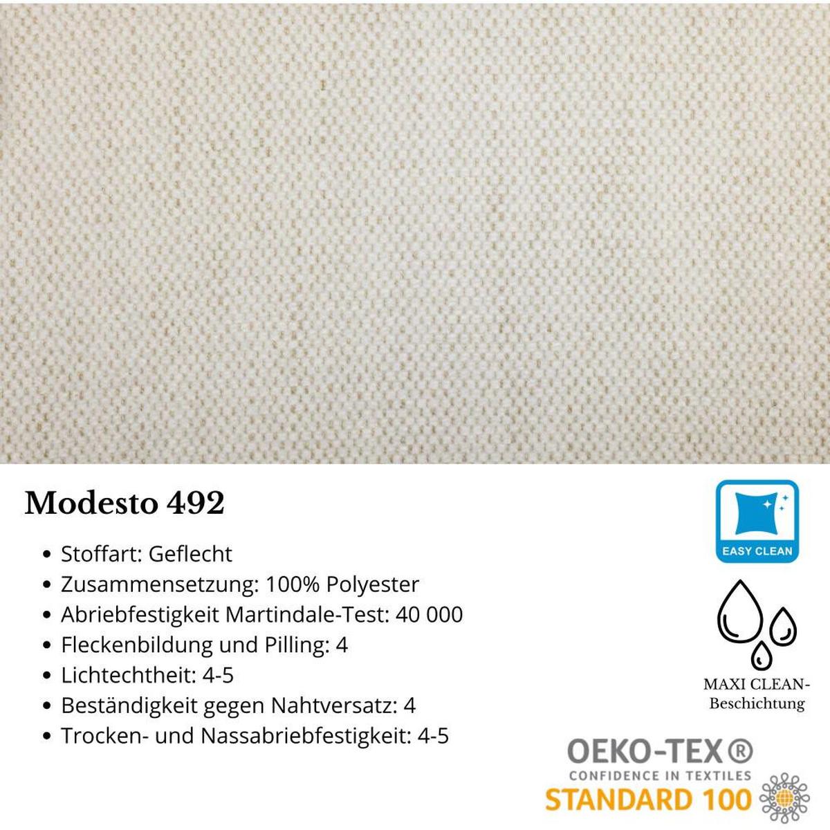 ECKSCHLAFSOFA Olivio L Beige - Beige/Schwarz, Kunststoff/Textil (266/170cm) - Beautysofa