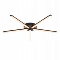 LED-DECKENLEUCHTE Eva 63.3/60.2/4.3 cm - Schwarz, Metall (63.3/60.2/4.3cm) - Nettlife