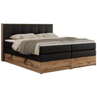 BOXSPRINGBETT ALBERO 1 KING 160/200 Schwarz Kunstleder - H4 - Schwarz, Holz/Textil (160/200cm) - MKS