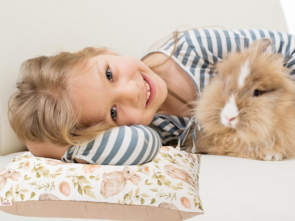 KISSENHÜLLE Hoppel 30/50 cm - Taupe/Beige, Textil (30/50cm) - beties Heimtextil