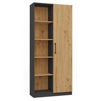 BÜCHERREGAL Anthrazit, Artisan 80/182/30 - Anthrazit, Holzwerkstoff (80/182/30cm) - RAUMHIRSCH FURNITURE