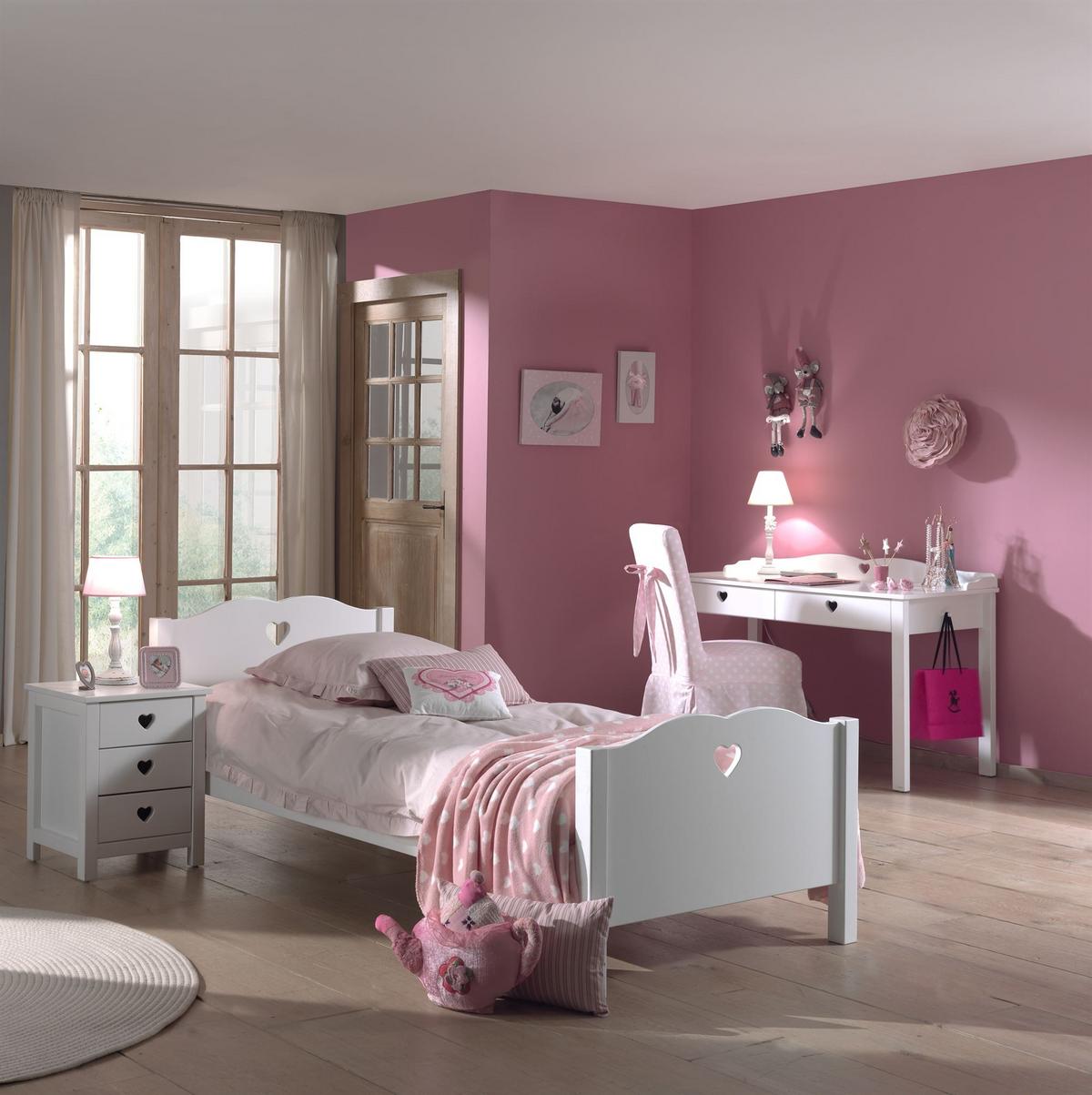 EINZELBETT Kamila 211x80x96 aus MDF in Weiß - Beige, Holzwerkstoff (90/200cm) - 58aufmkessel