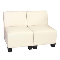 2-SITZER Beige - Beige/Creme, Textil (114/76/72cm) - MCW