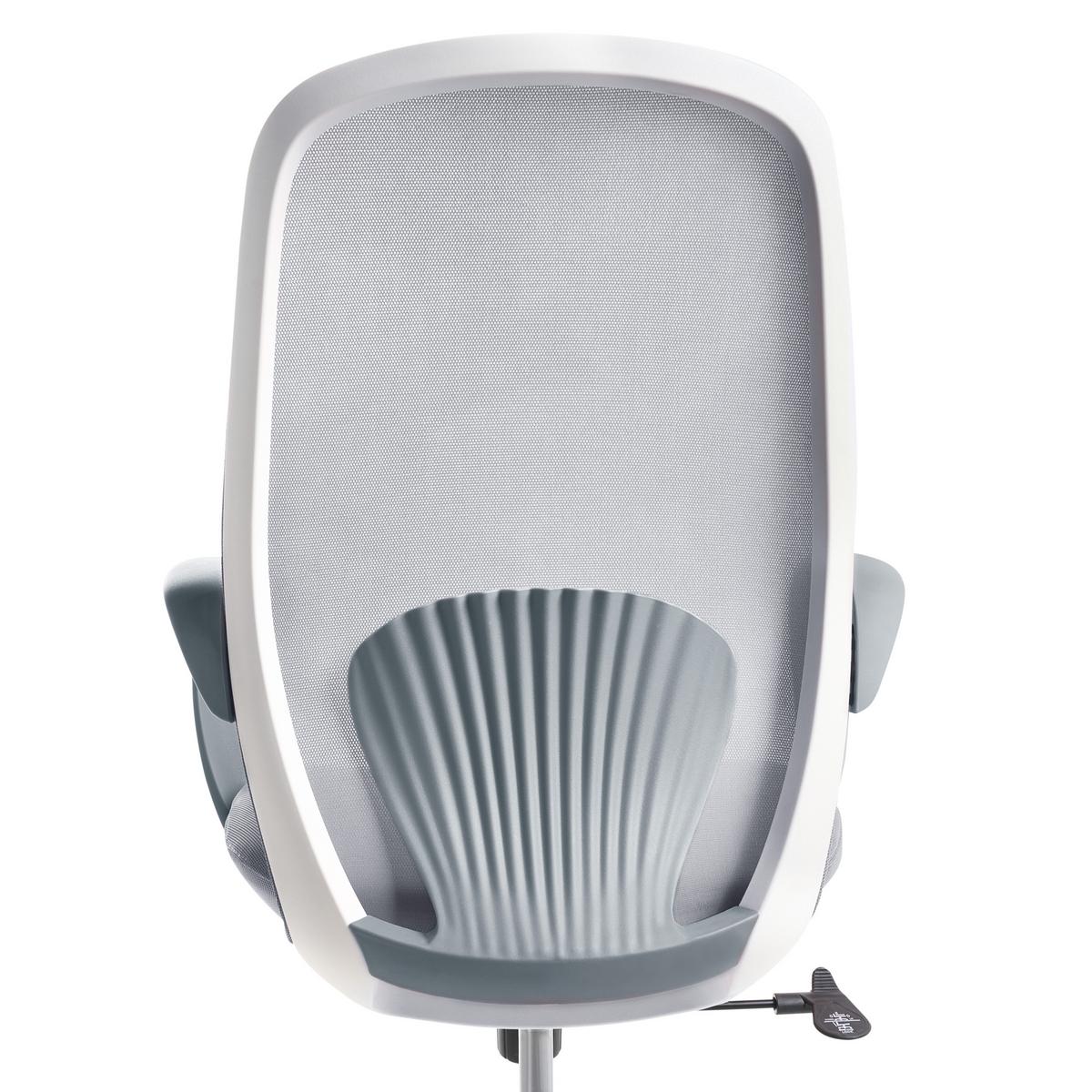 BÜROSTUHL Grau Foama - Dunkelgrau/Schwarz, Textil (70/94/70cm) - Beliani
