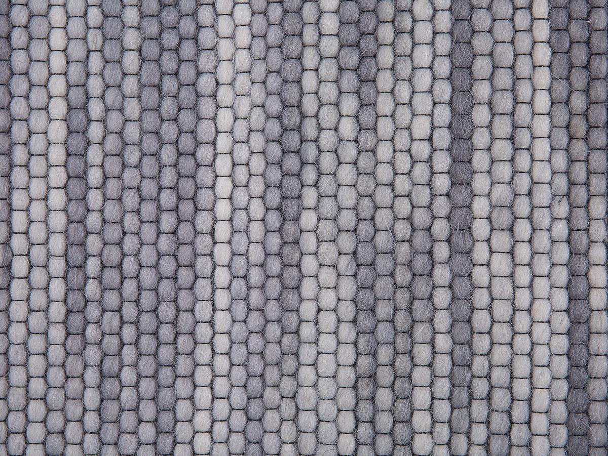 KURZFLOR-TEPPICH Kapakli 230/160 cm - Grau, Textil (160/230cm) - Beliani