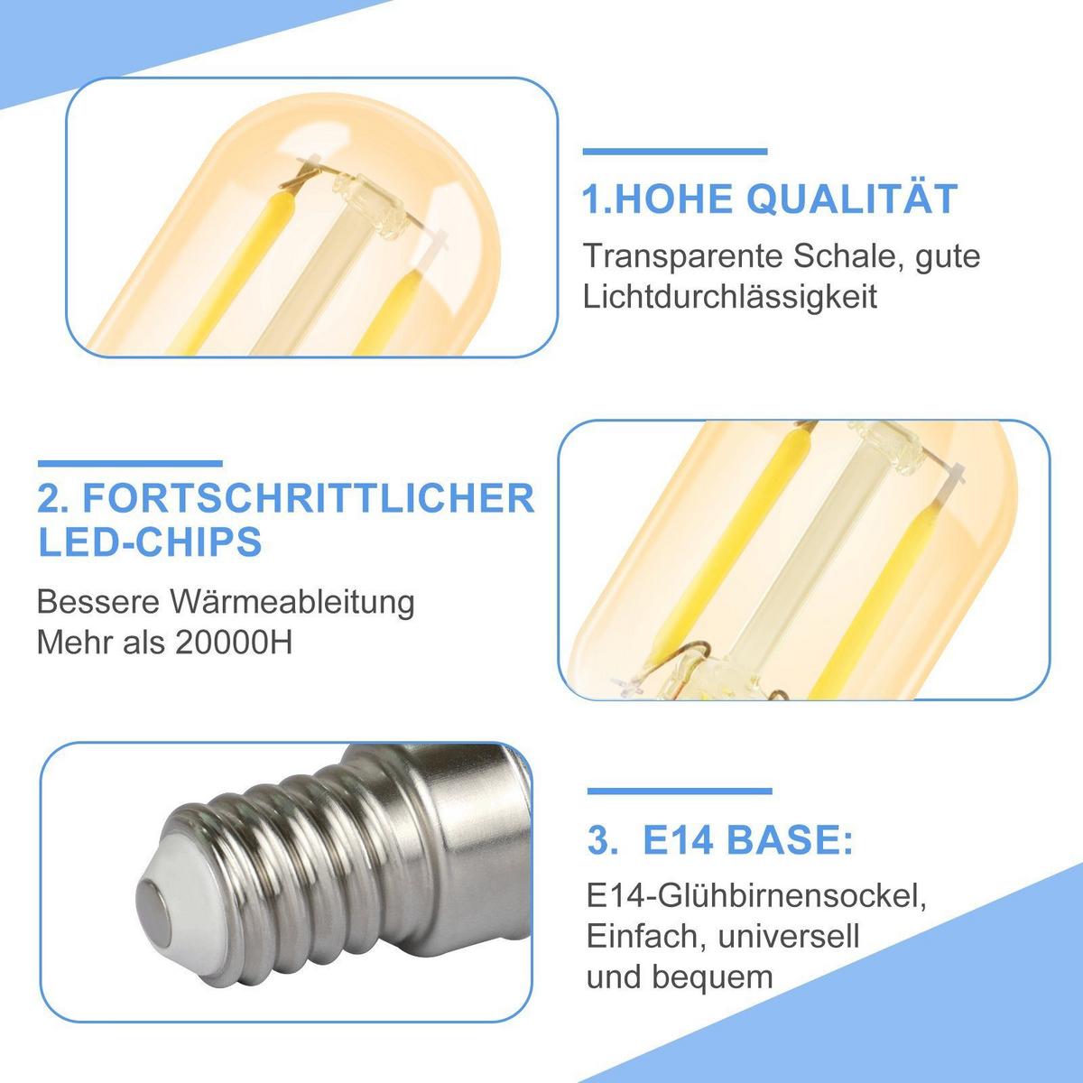 LED-LEUCHTMITTEL Artur II 6.4/2.2/2.2cm(2er-set) - Braun, Glas (2.2/2.2cm) - Nettlife