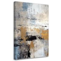 WANDBILD abstrakt gold glamour - Goldfarben, Textil (40/60cm) - Feeby