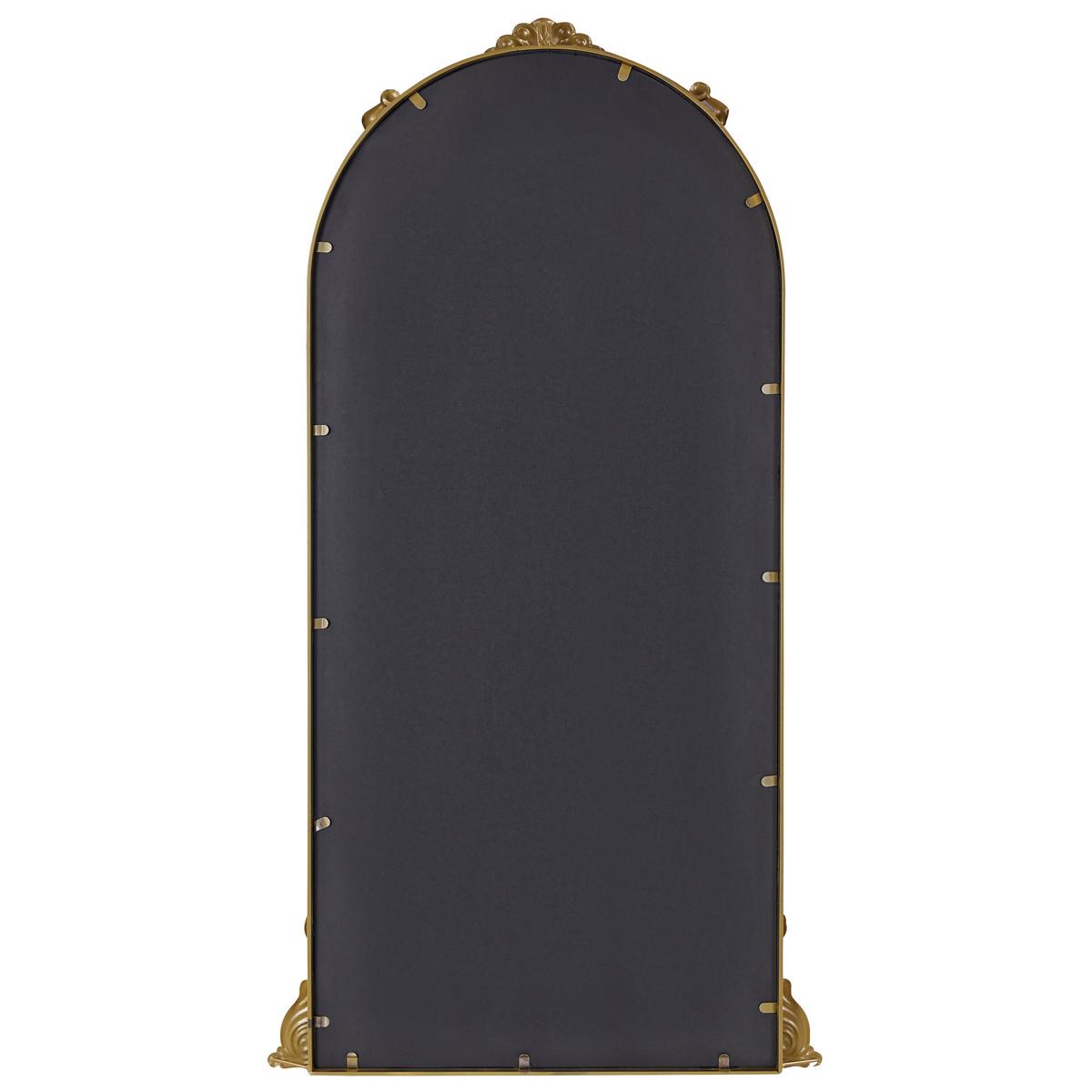 WANDSPIEGEL gold Metall Fenster 66/124 cm Noidan - Goldfarben, Metall (66/124/4cm) - Beliani