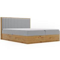 BOXBETT Forest 140x200 Hellgrau - Hellgrau, Holz/Textil (140/200cm) - Graingold