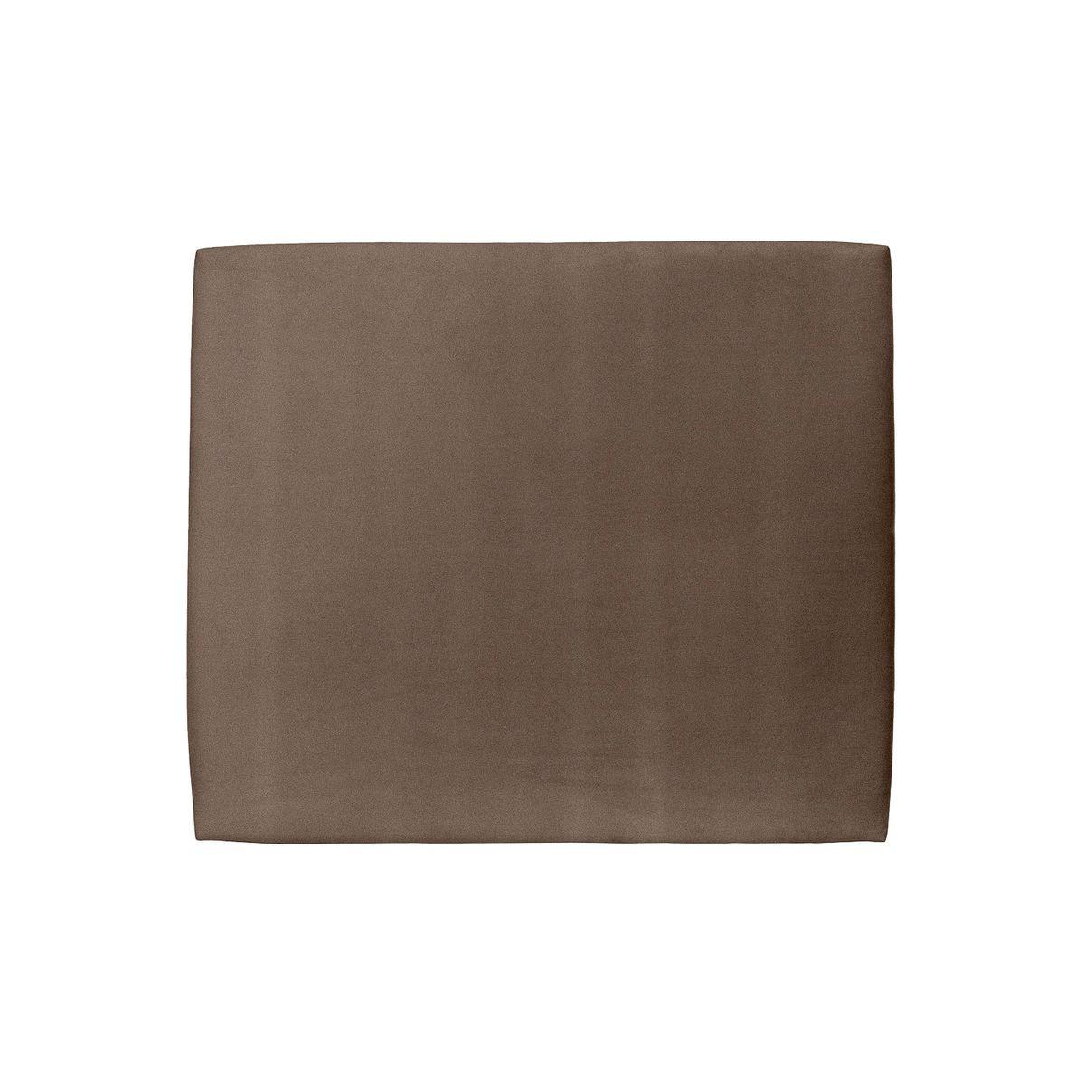 KOPFTEIL gepolstertes – taupefarbener Samtstoff - 200 cm - Taupe/Beige, Karton/Holz (200/120/10cm) - Sommeil de Plomb