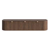 TV-HÄNGEBOARD Coru 175 cm - Dunkelbraun, Holzwerkstoff/Metall (175.4/35/39.1cm) - Selsey