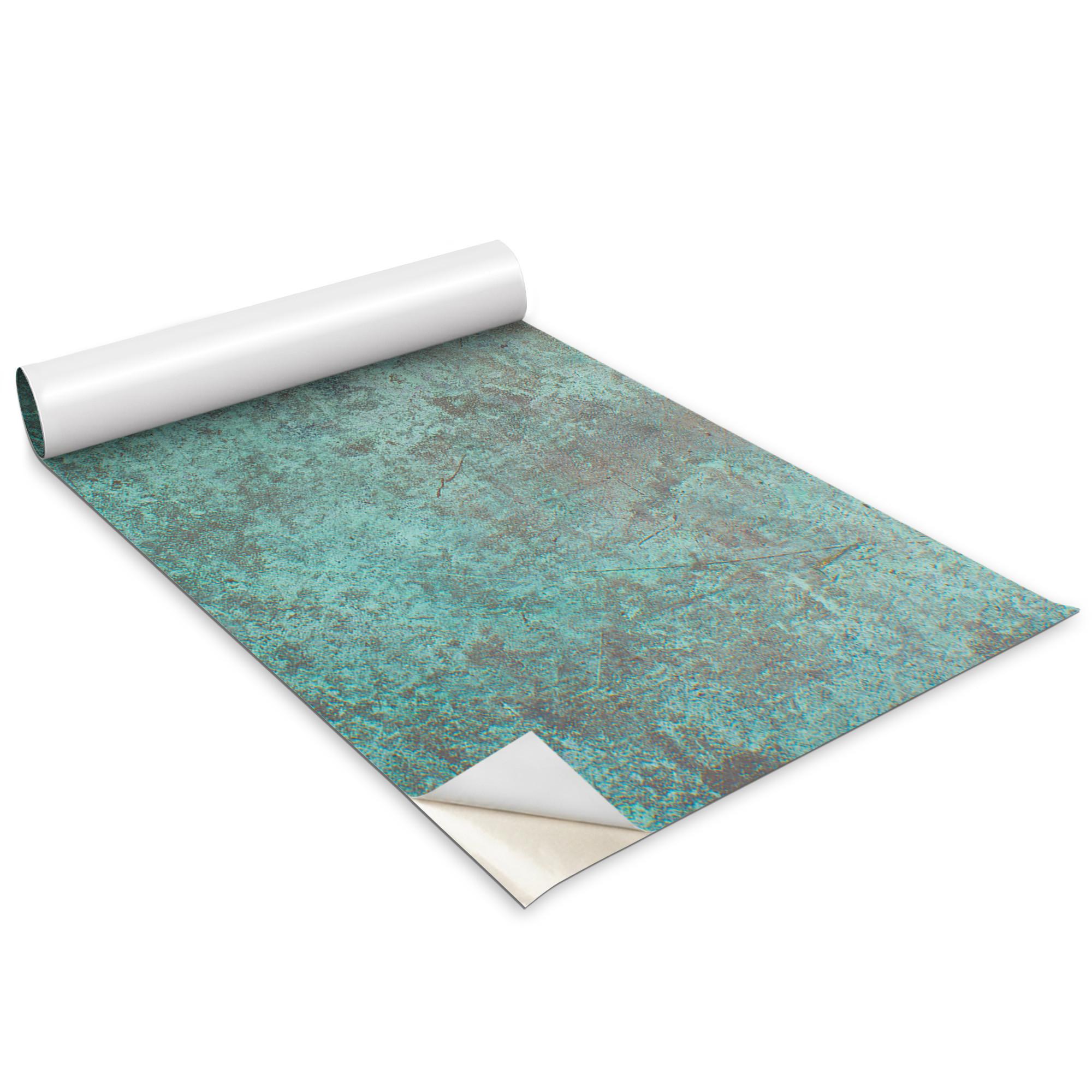 MÖBLAUFKLEBER 100x50 cm grün - Smaragdgrün, Kunststoff (50/0.1/100cm) - Wallfluent