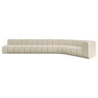 ECKSOFA modulares Sofa Karex-L3 - 490x194x70 cm Beige - Beige, Holzwerkstoff/Textil (490/194cm) - ALTDECOR