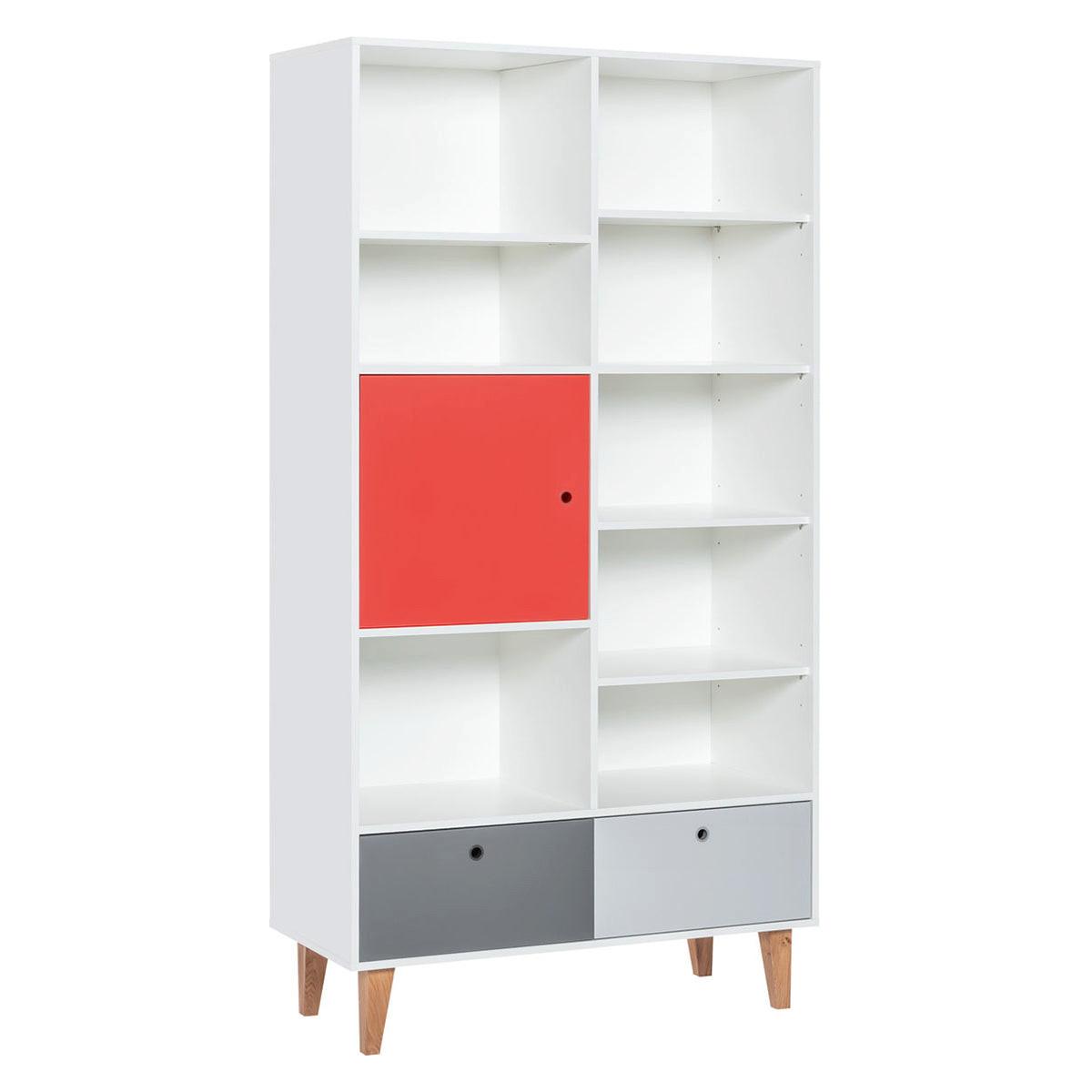 BÜCHERREGAL Concept Rot - Rot, Holzwerkstoff (45/201.5/105cm) - Petits-meubles