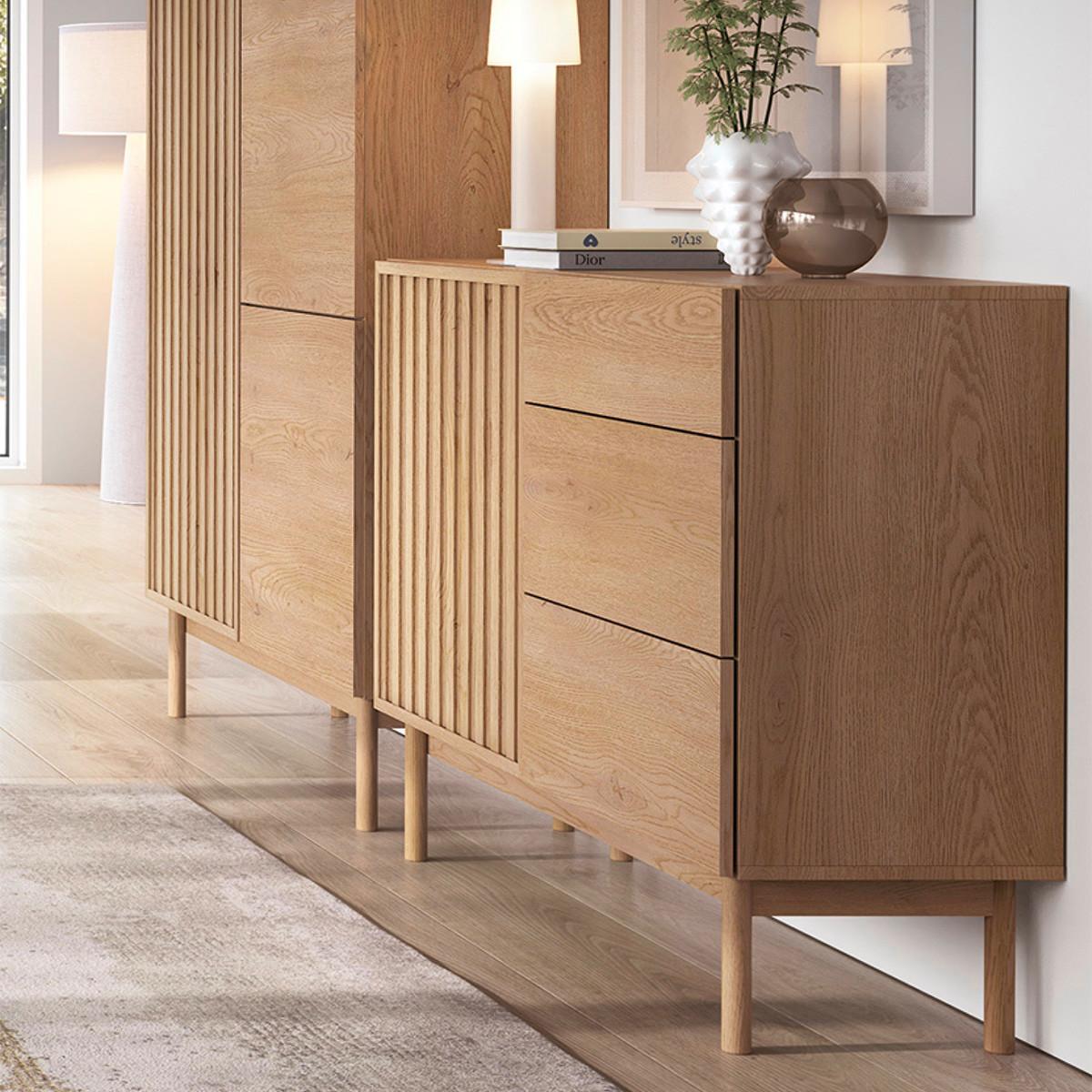 SIDEBOARD Idor Holz - Braun, Holzwerkstoff (106/84.3/36.8cm) - Petits-meubles
