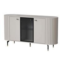 SIDEBOARD Zante Graubeige 150 cm - Taupe/Goldfarben, Holzwerkstoff/Metall (150/81/40cm) - Selsey