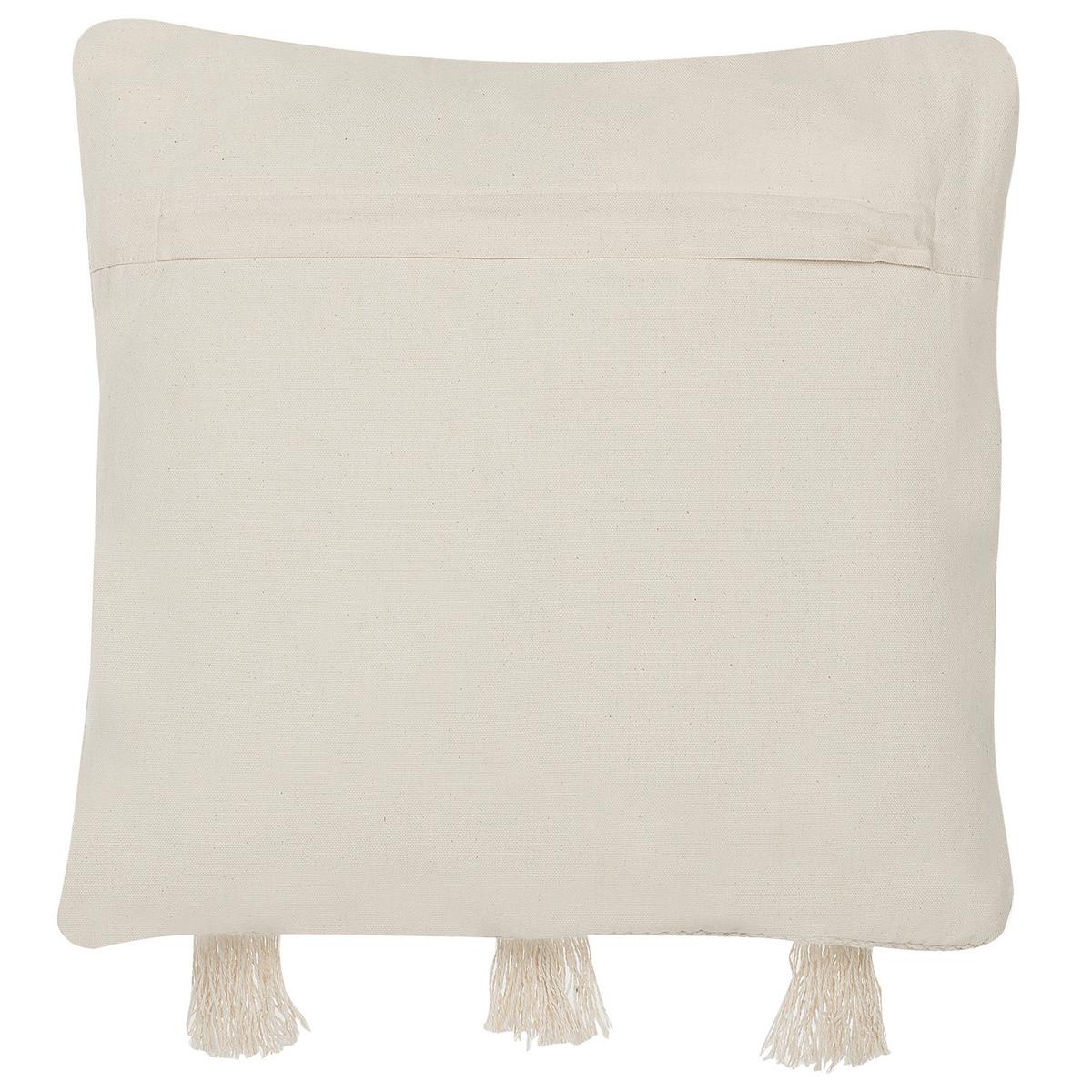 DEKOKISSEN 2er-Set Hellbeige 45/45 cm Thondi - Beige, Naturmaterialien/Textil (45/45cm) - Beliani