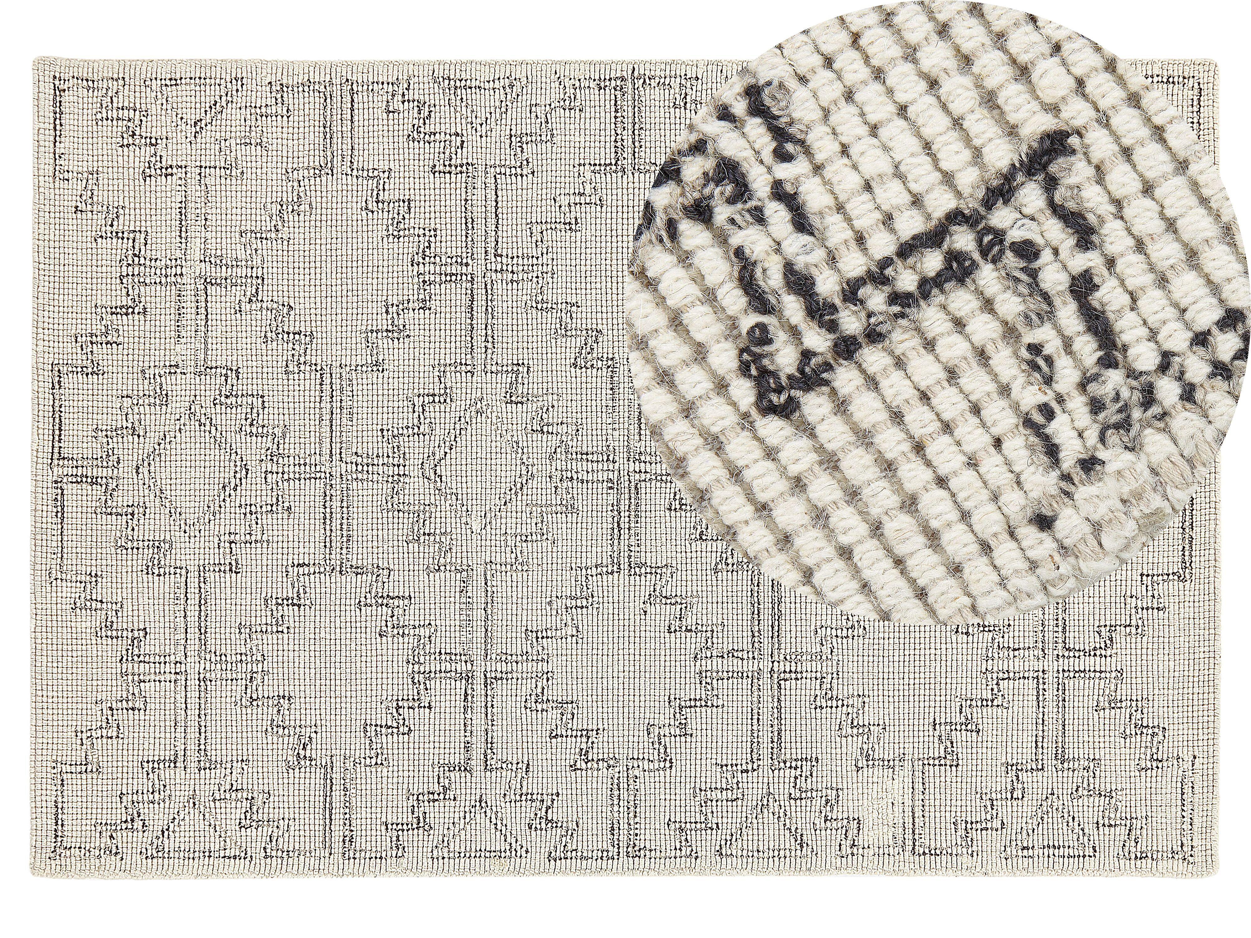 TEPPICH geflochten Urla 200/140 cm - Beige, Textil (140/200cm) - Beliani