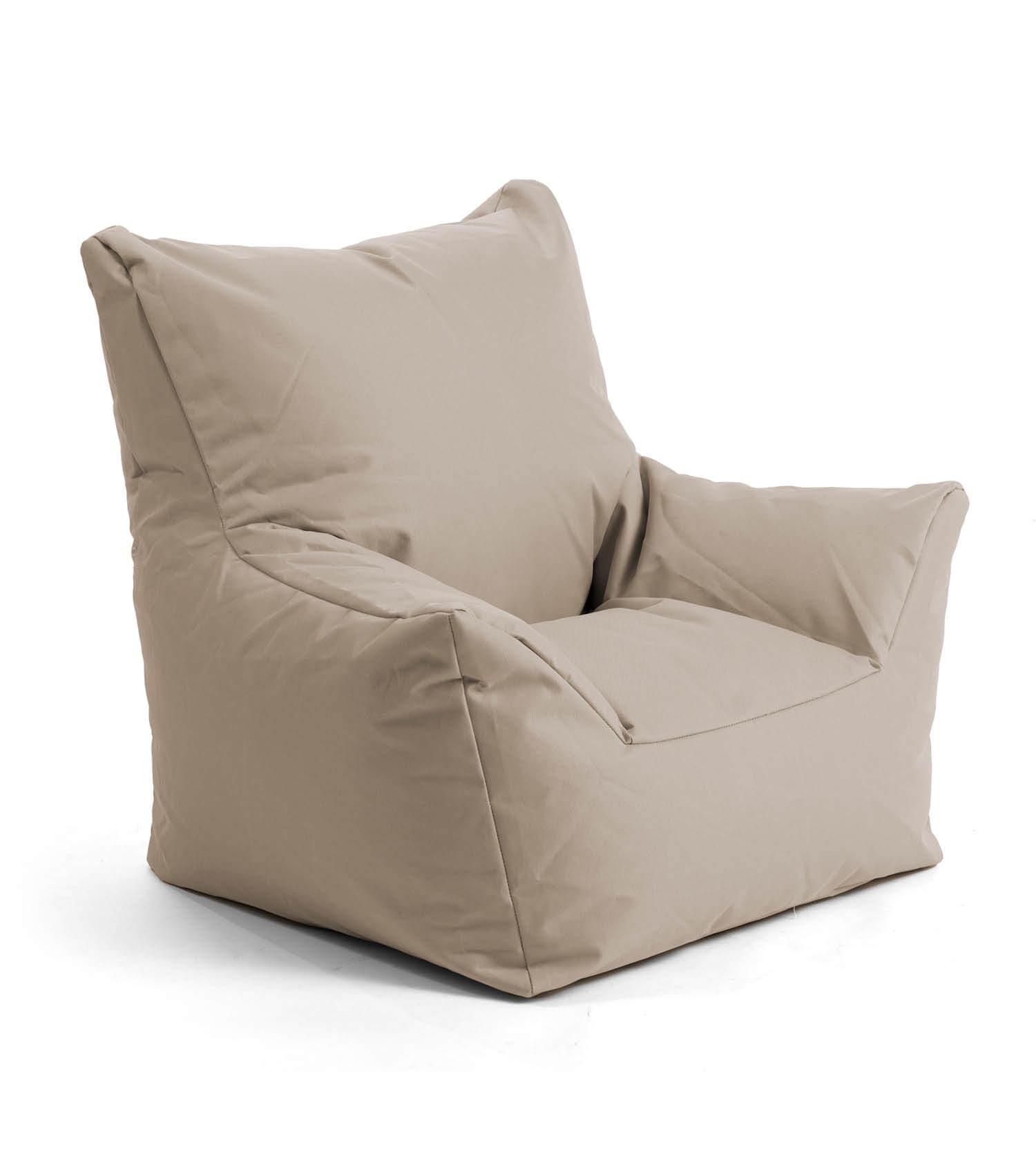 OUTDOOR-KINDER-SITZSACK Der Gartenzwerg - Beige, Textil (52/57/53cm) - Mokebo