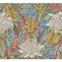 VLIESTAPETE Bunt 53/1005 cm - Grün, Textil (53/1cm) - KUNSTLOFT