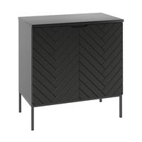 WASCHTISCHUNTERSCHRANK 80.6cm Daria Schwarz - Schwarz, Holzwerkstoff (80.6/84.2/46.5cm) - Petits-meubles
