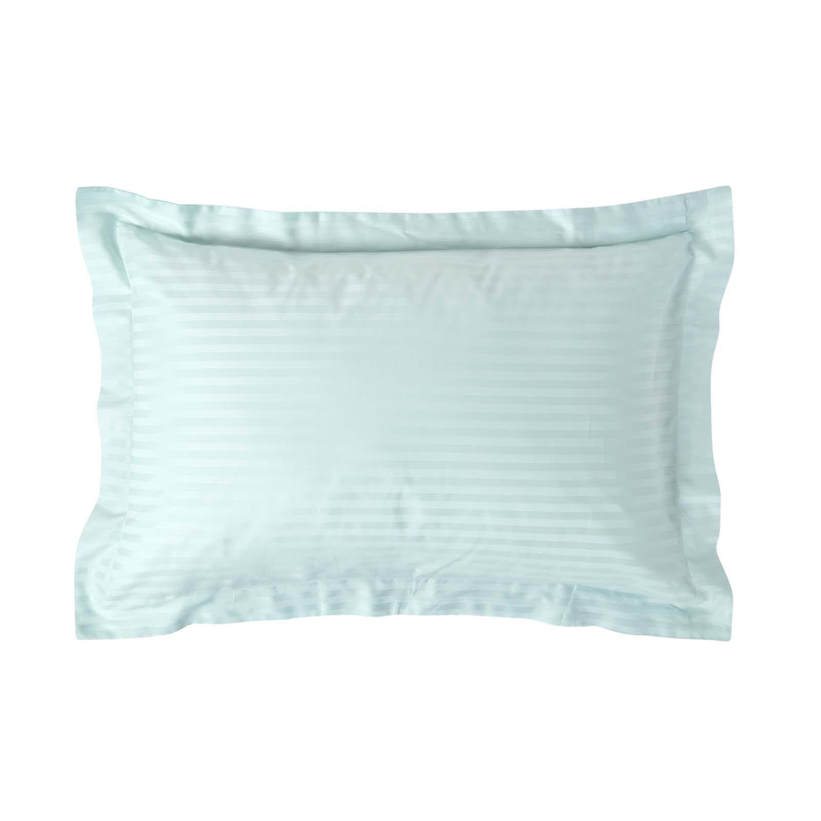 KISSENBEZUG Damast mit Stehsaum, Fadendichte 330 - Blau, Textil (48/74cm) - Homescapes