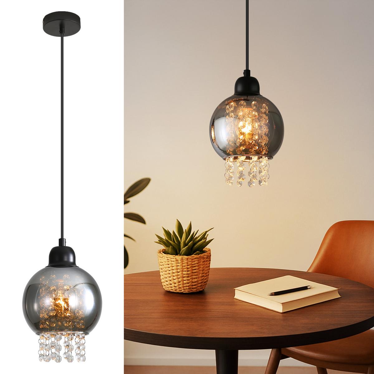 PENDELLEUCHTE Marlow 10/10/175 cm - Schwarz, Metall (10/10/175cm) - Nettlife
