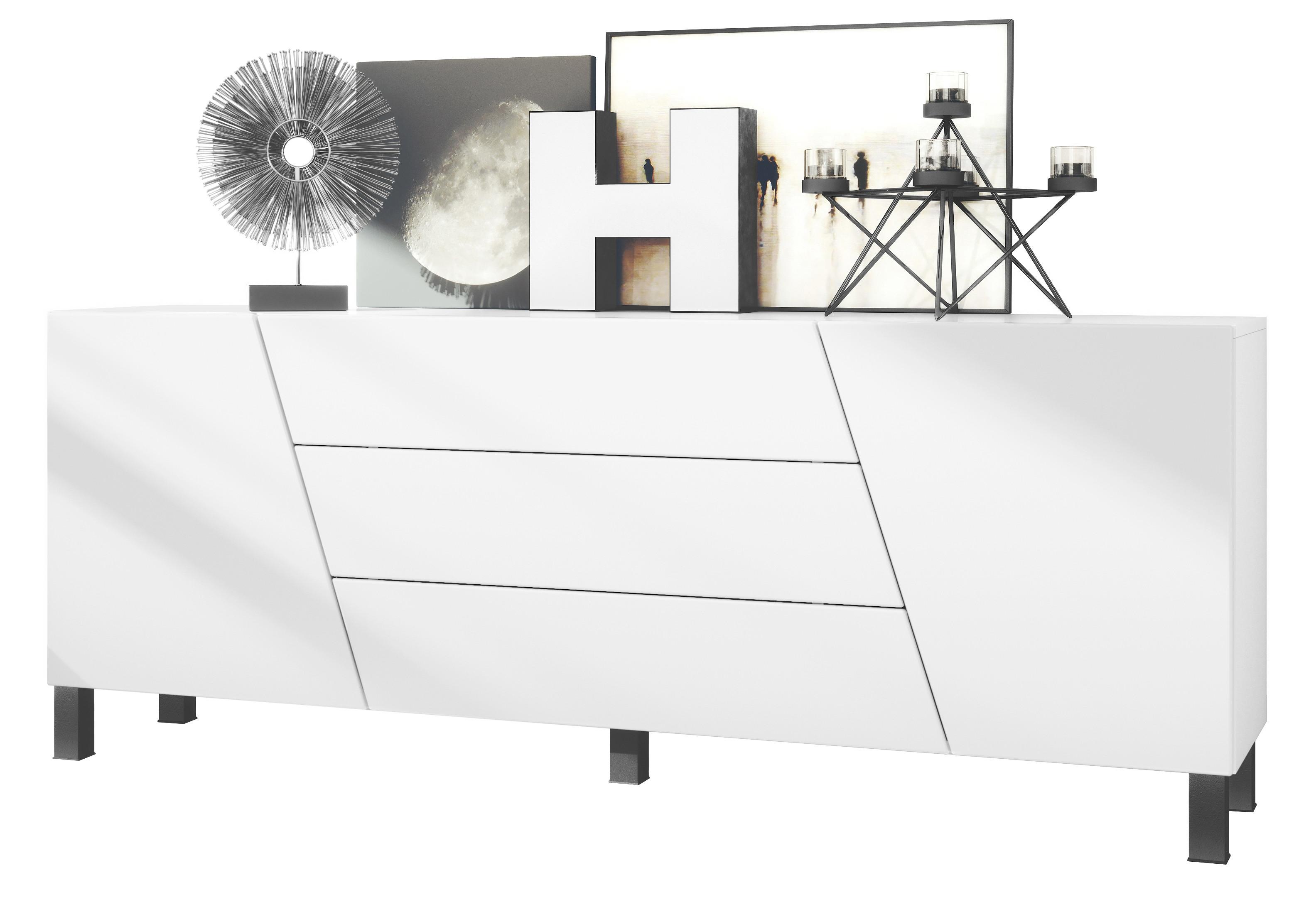 SIDEBOARD Houston Weiß matt - Weiß, Holzwerkstoff (178/69.5/38.5cm) - Vladon