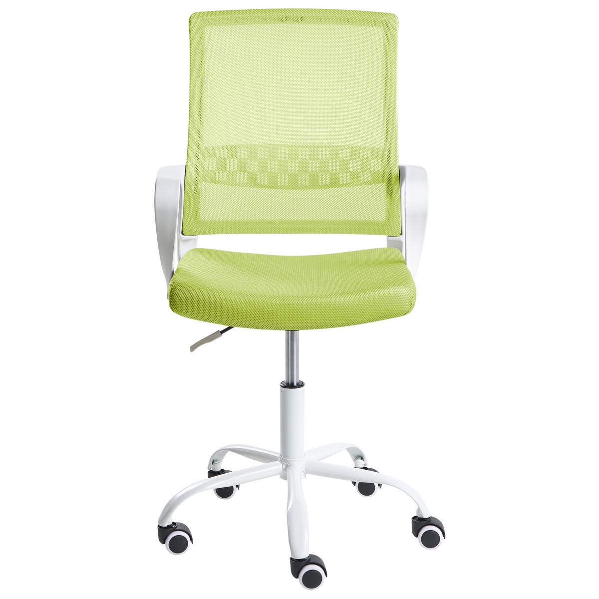 BÜROSTUHL Limettengrün Ease - Limette, Textil (54/94/54cm) - Beliani