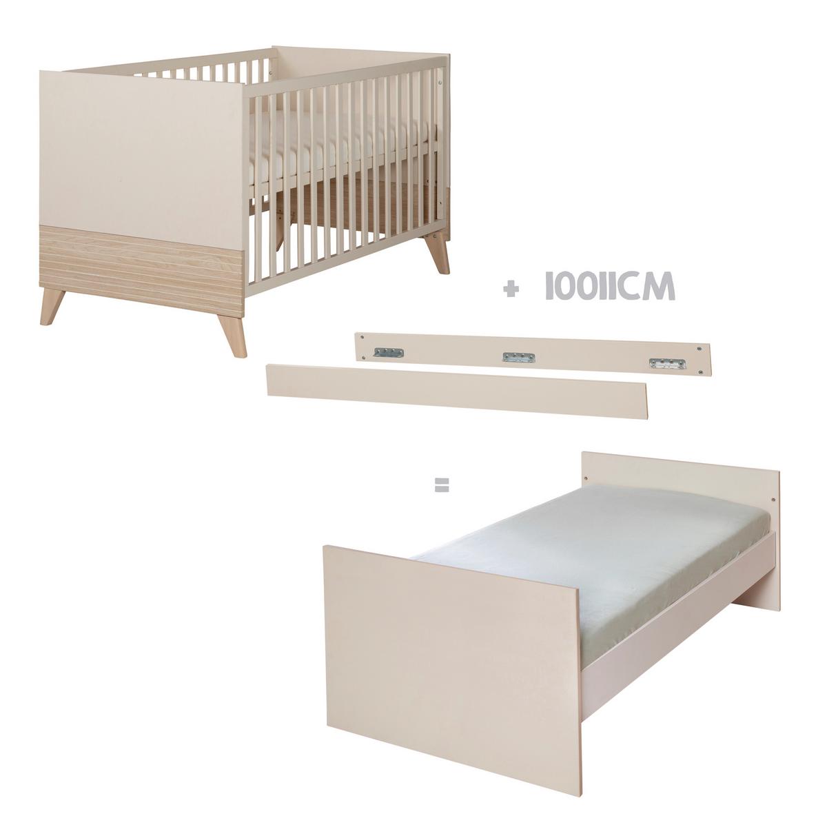 BABYMÖBEL-SET Sidney 2-teilig - Kaschmir, Holz/Holzwerkstoff (110/98/75cm) - Roba