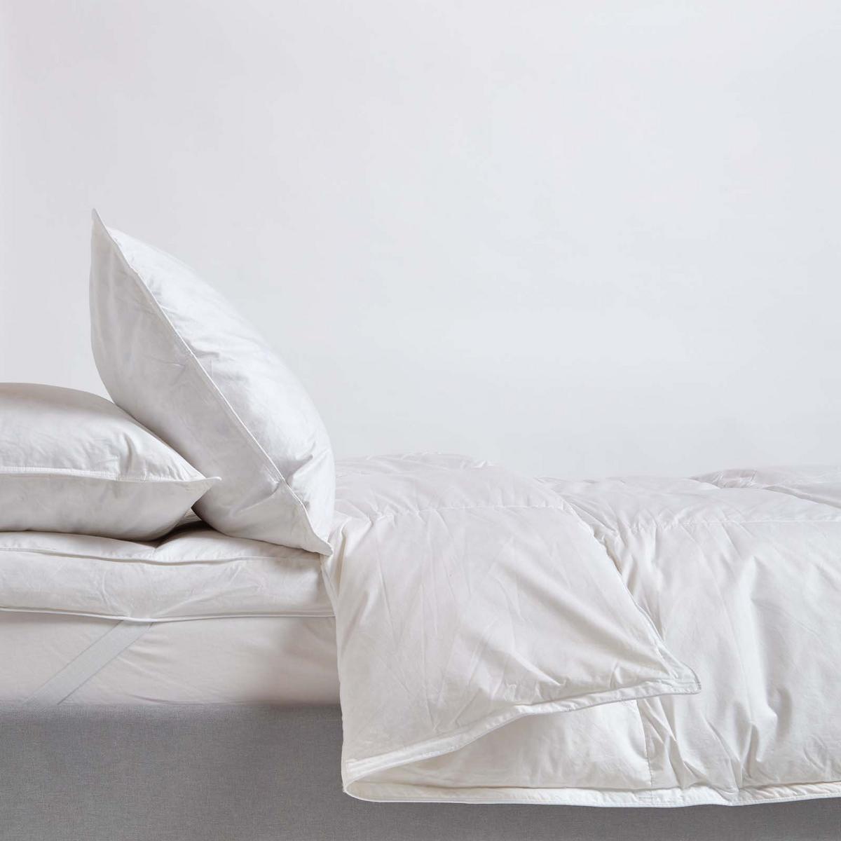 DAUNENDECKE Sommer 150/200 cm, Entendaunen & Federn - Weiß, Textil (150/200cm) - Homescapes