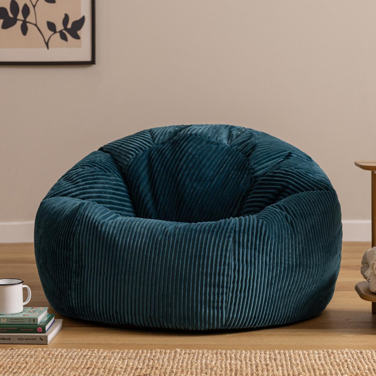 SITZSACK Cord Kingston XXL - Dunkelgrün, Textil (92/52/92cm) - icon