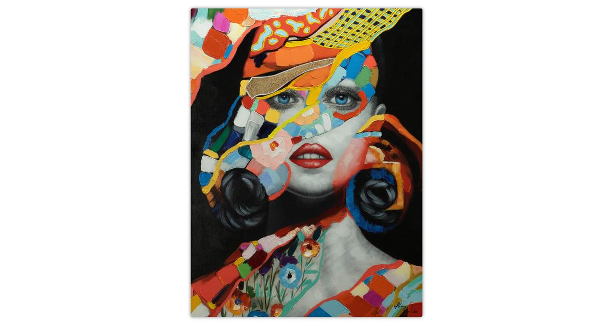 ACRYLBILD HANDGEMALT 75/100 cm - Multicolor, Holz/Textil (75/100cm) - KUNSTLOFT