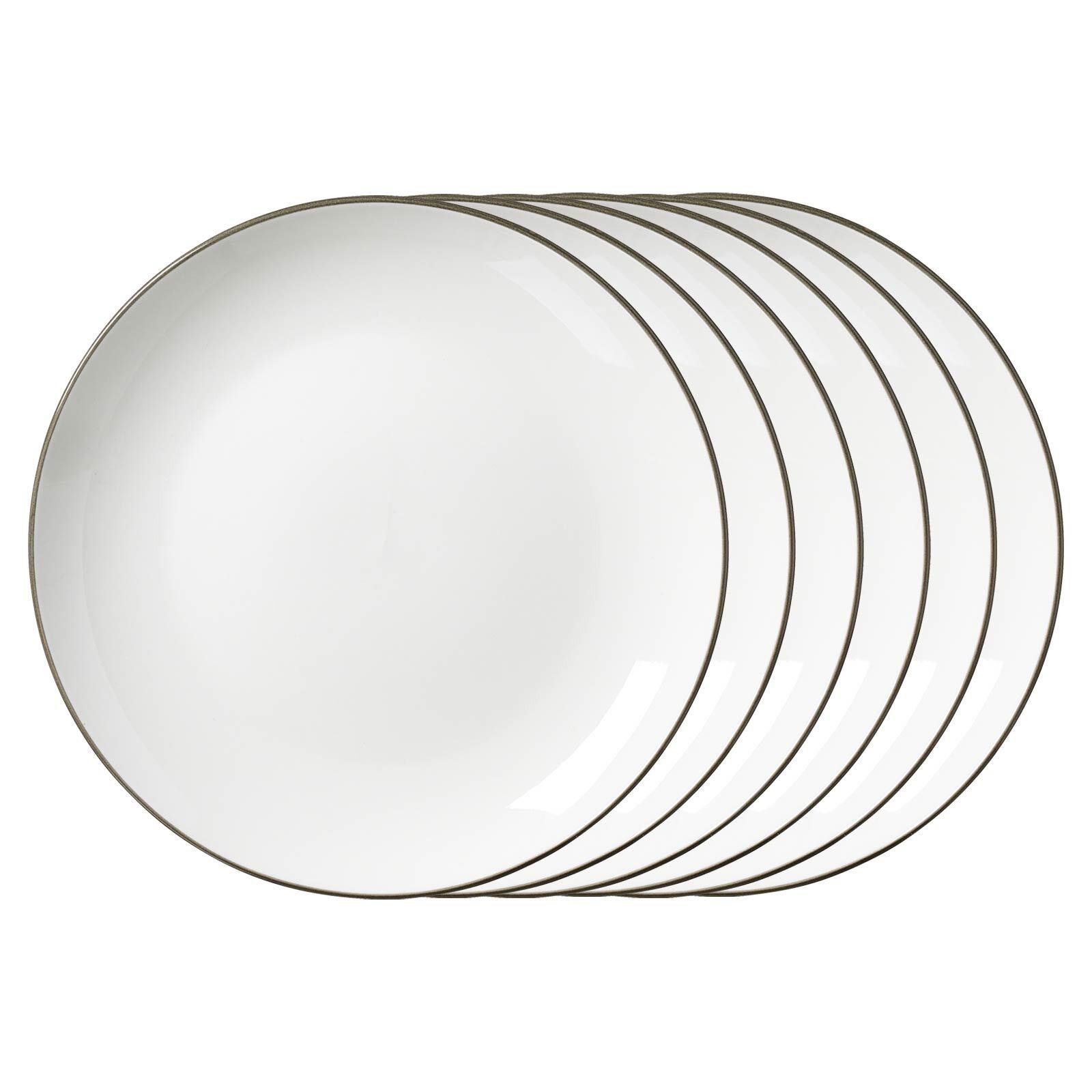 DESSERTTELLER Adela grau ø 20,5 cm 6er Set - Grau, Keramik (20.5cm) - Ritzenhoff Breker