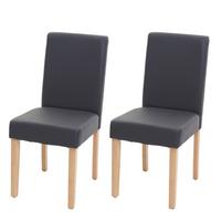 ESSZIMMERSTUHL Grau 2er-Set - Grau, Textil (43/90/56cm) - MCW