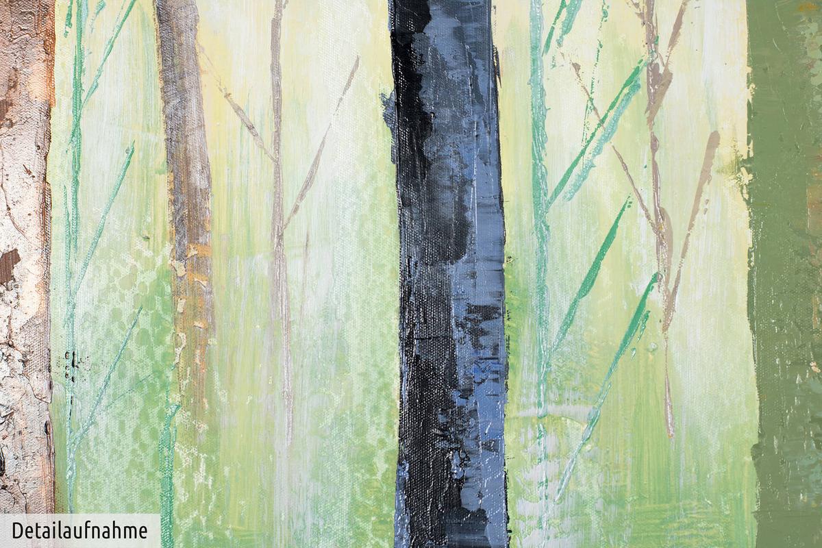 ÖLGEMÄLDE 140/70 cm - Multicolor/Grün, Holz/Textil (140/70cm) - KUNSTLOFT
