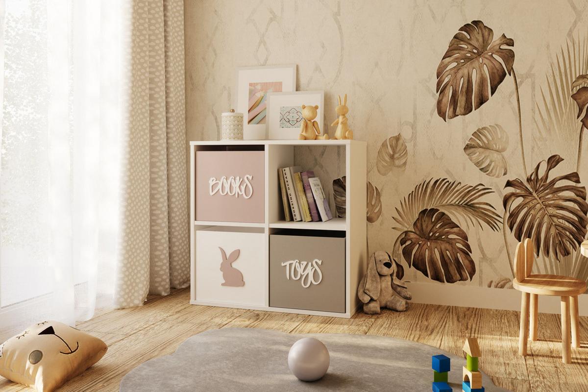 BÜCHERREGAL Loni - Weiß, Holzwerkstoff (80/80/38cm) - RAUMHIRSCH FURNITURE