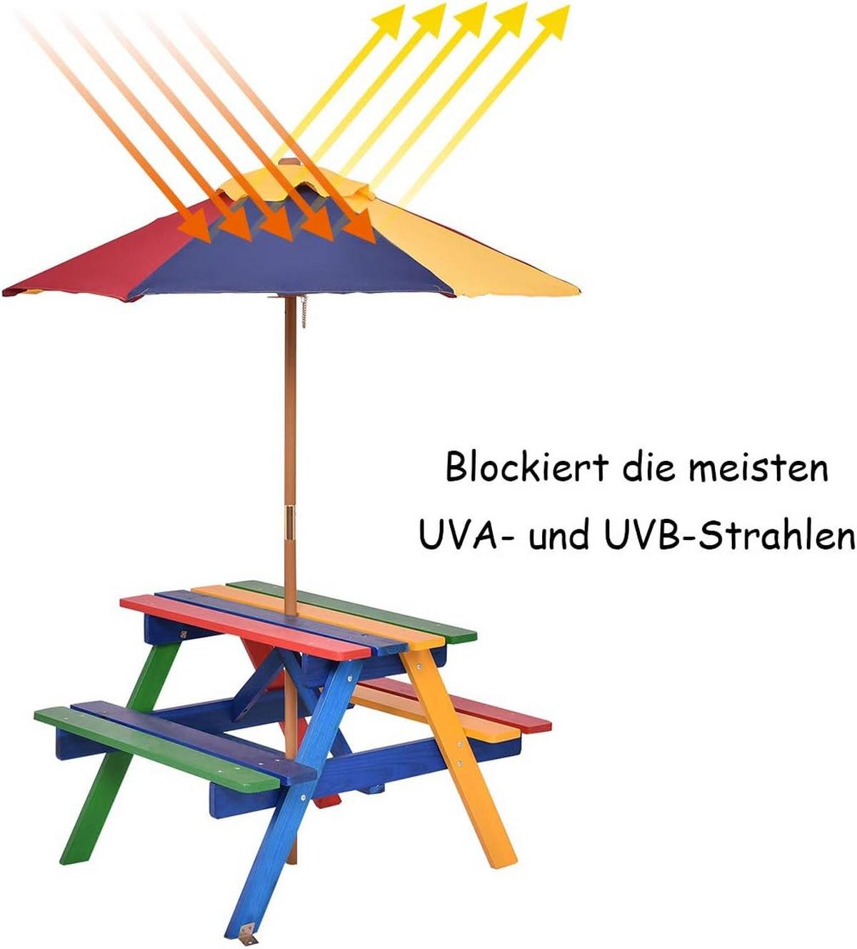 GARTENMÖBEL Set Farbe - Multicolor, Holz - COSTWAY