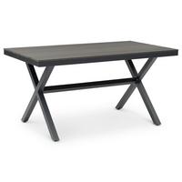 GARTENTISCH ISOLA schwarz - Schwarz, Metall (89/150/76cm) - IDIMEX
