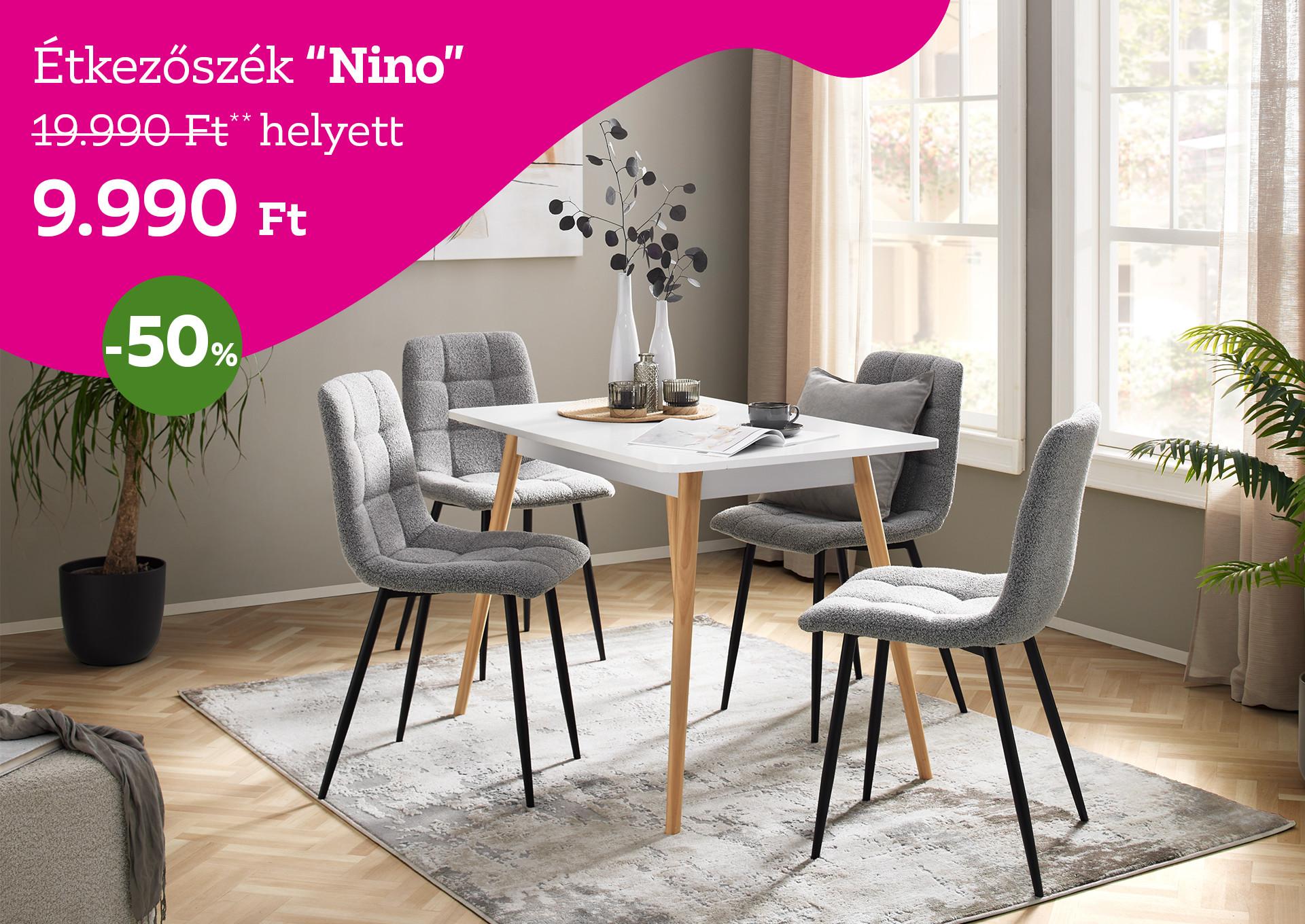 Nino étkezőszék 19.990 Ft helyett 9.990 Ft, 50% kedvezmény