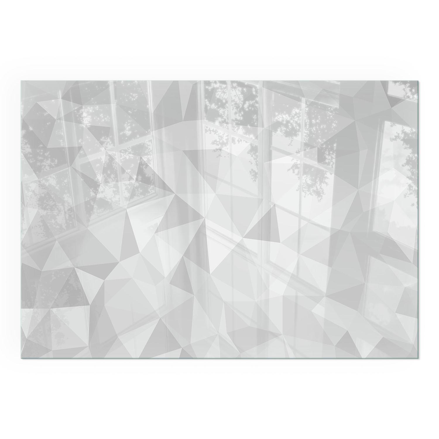 GLASPLATTE für Kamin 100x70 cm - Grau, Glas (100/70/0.4cm) - TULUP