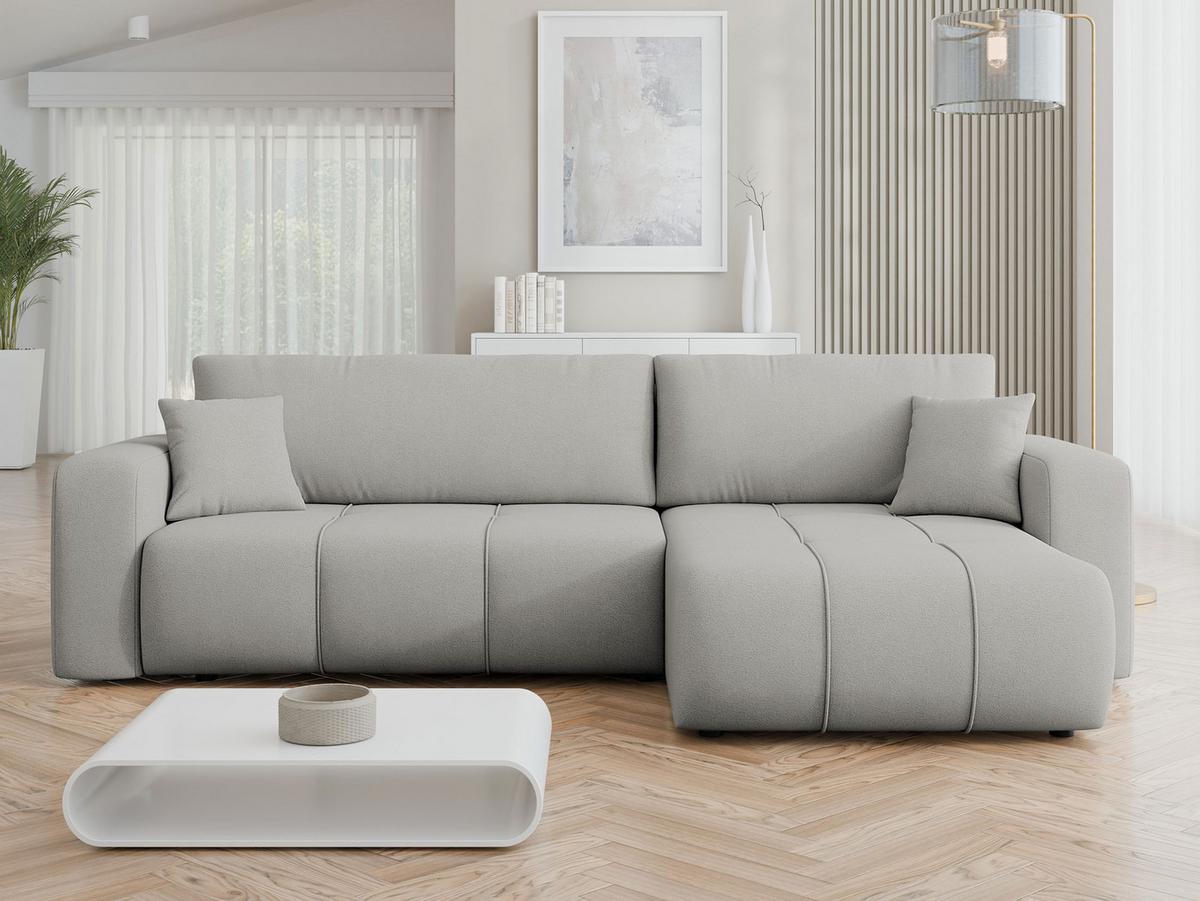 ECKSOFA Furyn Maxi - Schwarz/Grau, Holz/Kunststoff (274/145cm) - MIRJAN24