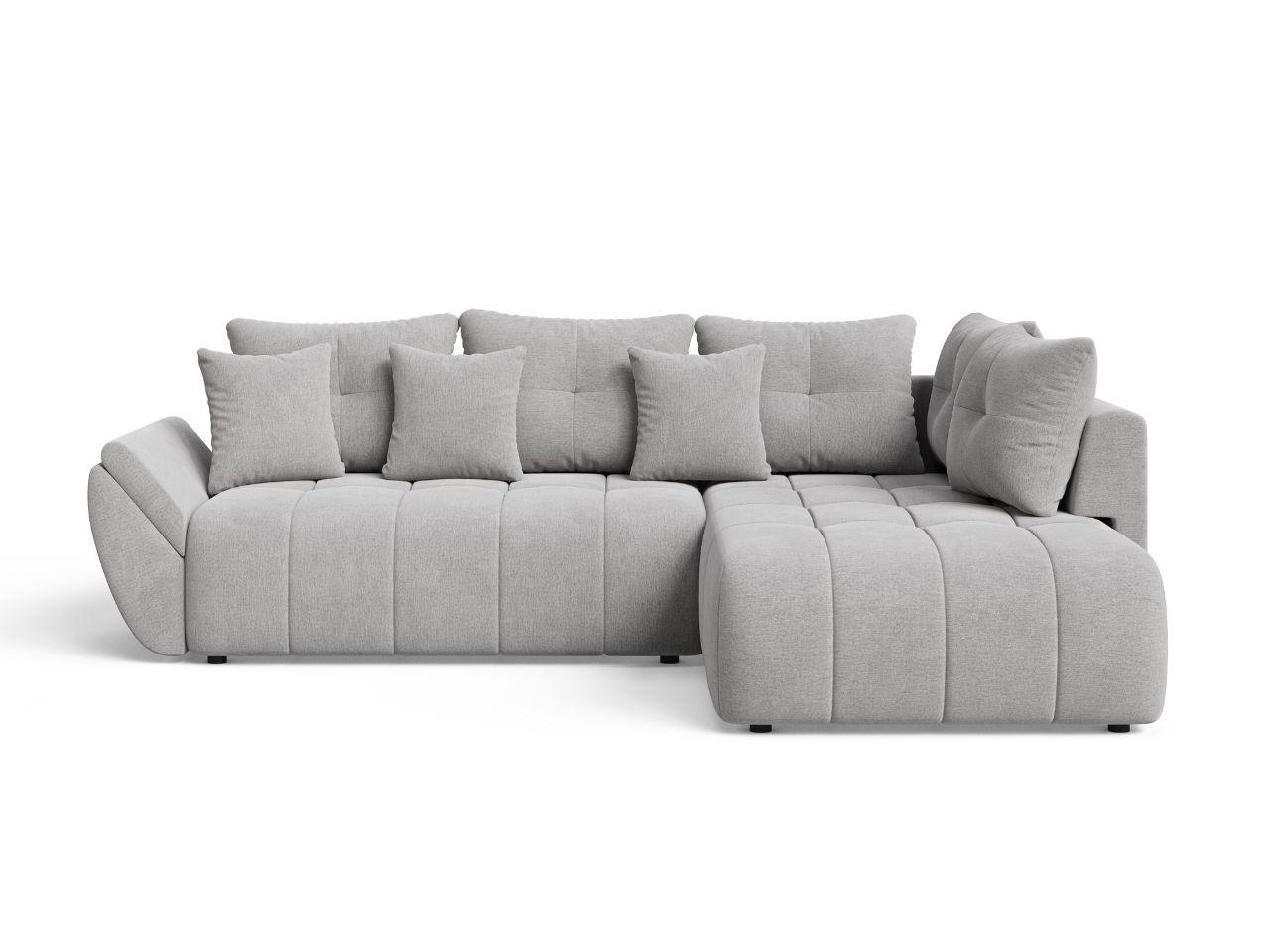ECKSOFA Genoa Grau - Grau, Holz/Textil (266/190cm) - Graingold
