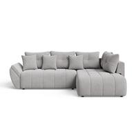 ECKSOFA Genoa Grau - Grau, Holz/Textil (266/190cm) - Graingold